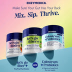 Enzymedica Let's Go Fiber+ Fibra en Polvo 30 Porciones Tropical