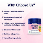 Enzymedica Let's Go Fiber+ Fibra en Polvo 30 Porciones Tropical