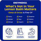 Enzymedica Sleep & Stress Lemon Balm Phytosome Toronjil 200 mg 60 Cápsulas Vegetales
