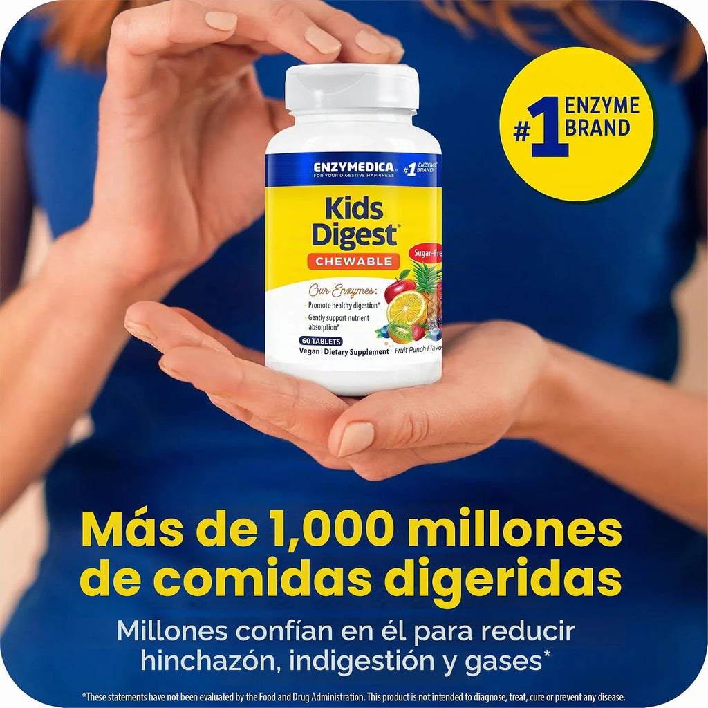 Enzymedica Digest Kids Masticable 60 Cápsulas