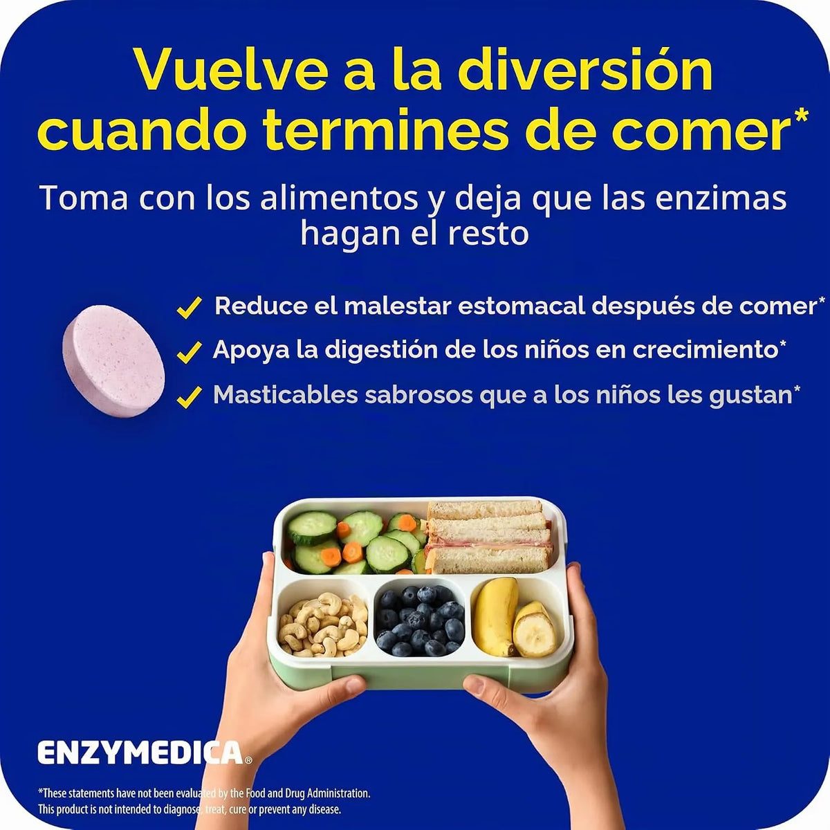 Enzymedica Digest Kids Masticable 60 Cápsulas