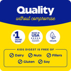 Enzymedica Kids Digest Enzimas Digestivas para Niños 90 Tabletas Masticables Ponche de Frutas