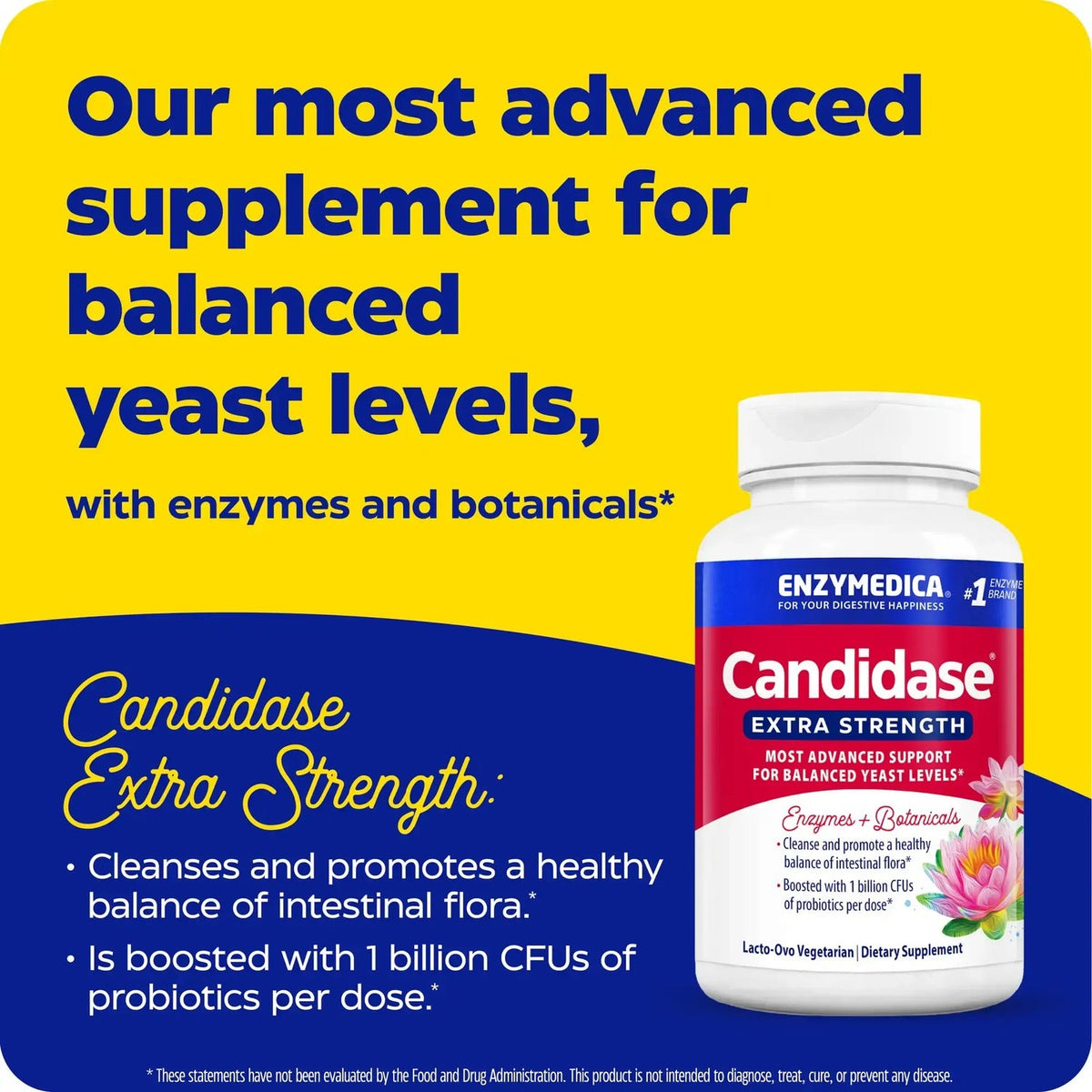 Enzymedica Candidase Extra Strength 42 Cápsulas Vegetales
