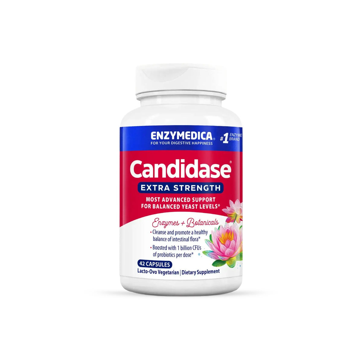 Enzymedica Candidase Extra Strength 42 Cápsulas Vegetales