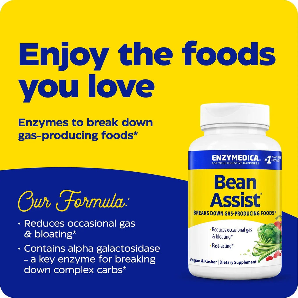 Enzymedica BeanAssist 325 mg 30 Cápsulas Vegetales