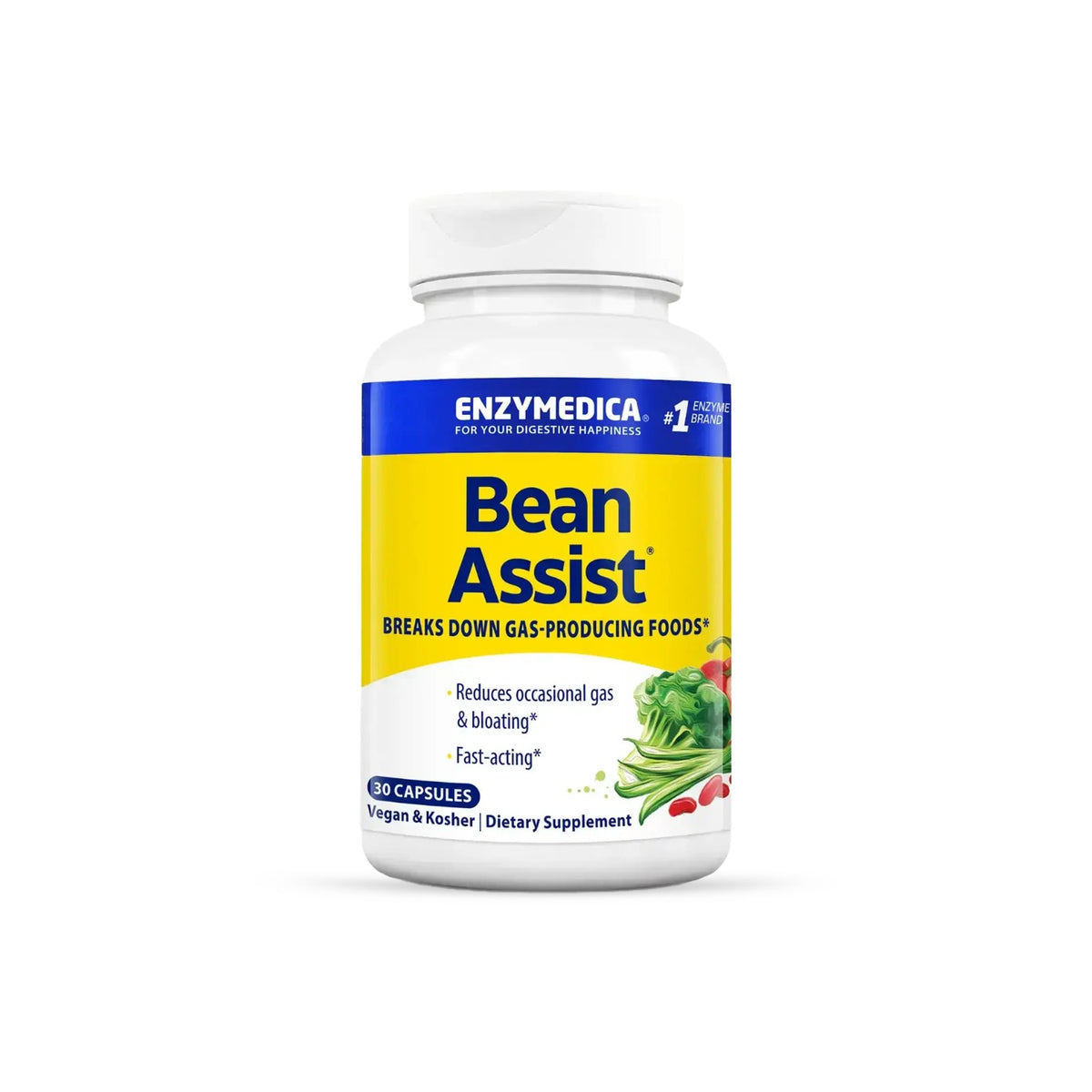 Enzymedica BeanAssist 325 mg 30 Cápsulas Vegetales