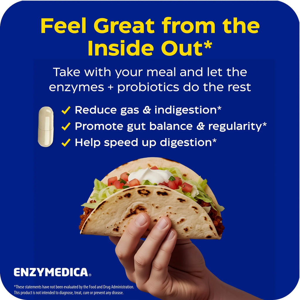 Enzymedica Digest Complete con Probióticos 30 Cápsulas Vegetales
