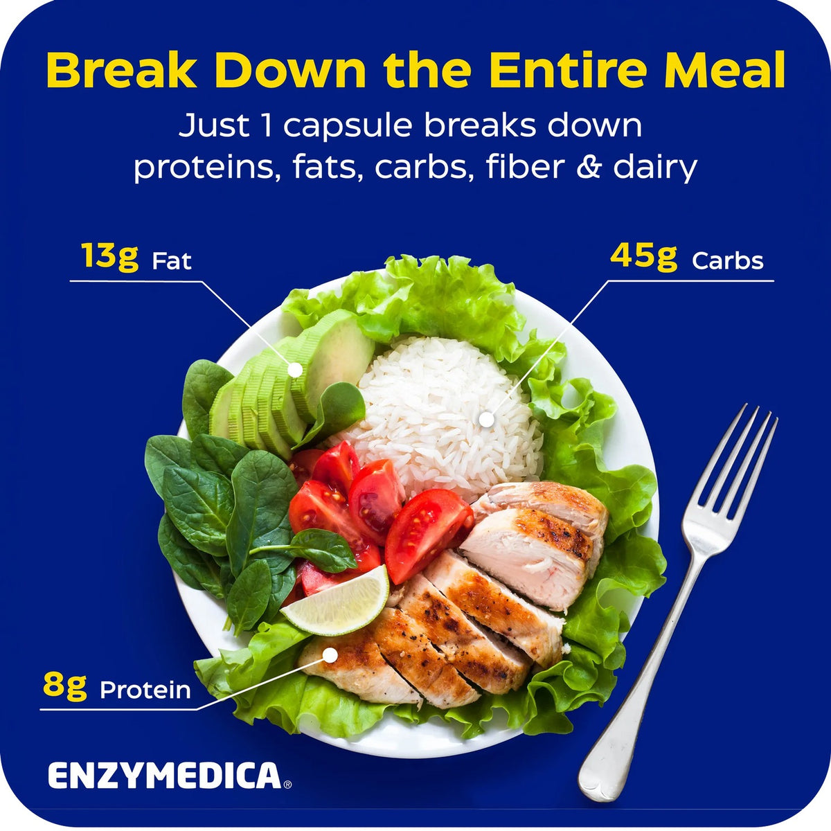 Enzymedica Digest Complete con Probióticos 30 Cápsulas Vegetales