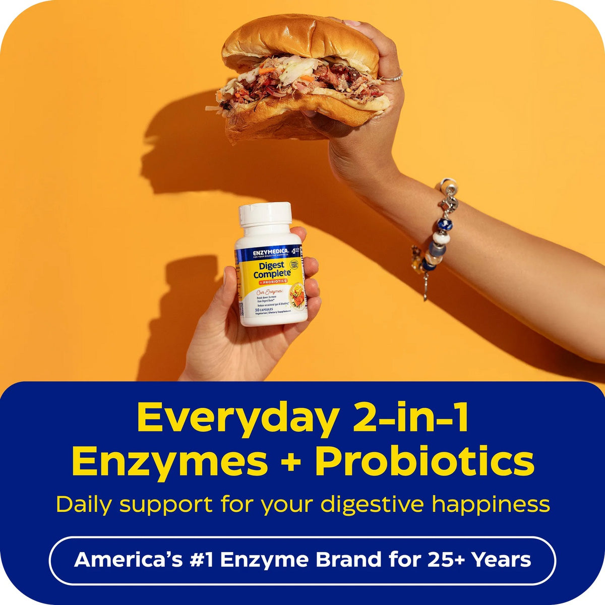 Enzymedica Digest Complete con Probióticos 90 Cápsulas Vegetales