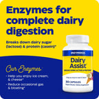 Enzymedica DairyAssist 30 Cápsulas Vegetales