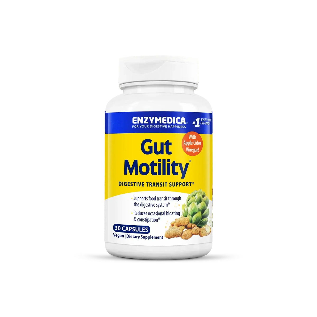 Enzymedica Gut Motility 30 Cápsulas Vegetales