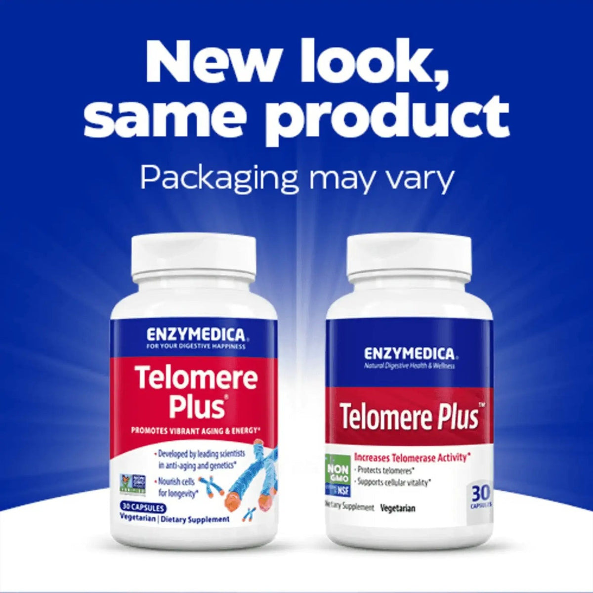 Enzymedica Telomere Plus 30 Cápsulas Vegetales