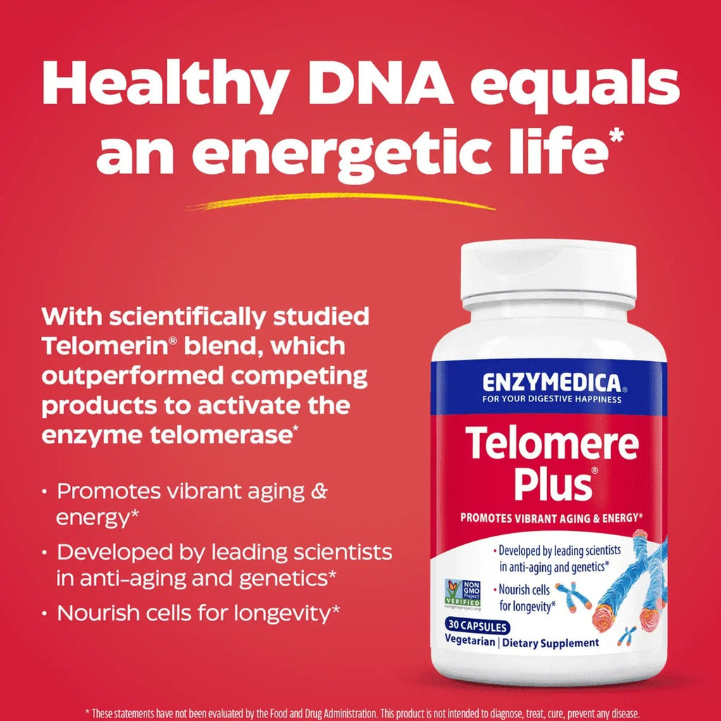 Enzymedica Telomere Plus 30 Cápsulas Vegetales