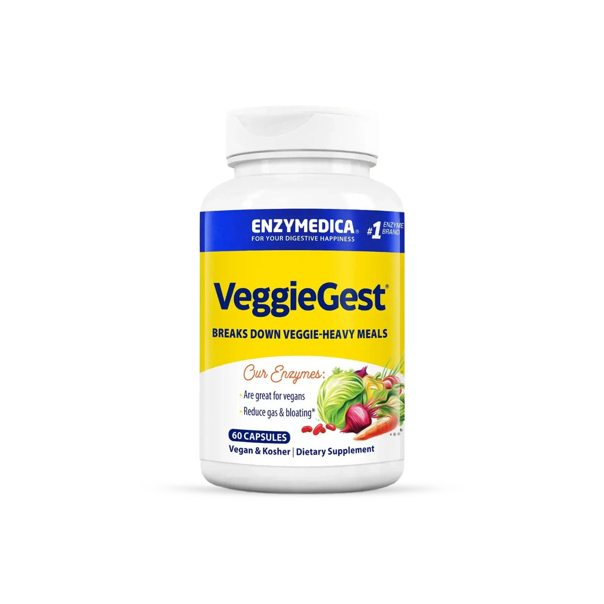 Enzymedica VeggieGest 60 Cápsulas Vegetales