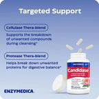 Enzymedica Candidase, enzimas digestivas para una limpieza suave, salud intestinal y digestión, 42 unidades