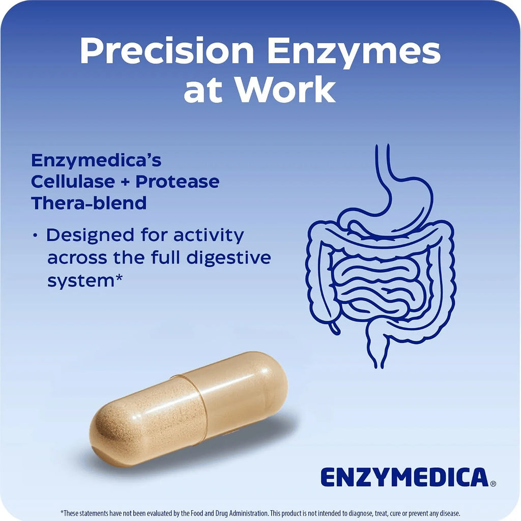 Enzymedica Candidase, enzimas digestivas para una limpieza suave, salud intestinal y digestión, 42 unidades