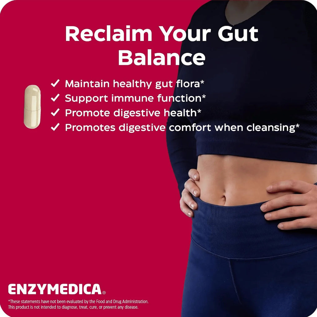 Enzymedica Candidase, enzimas digestivas para una limpieza suave, salud intestinal y digestión, 42 unidades