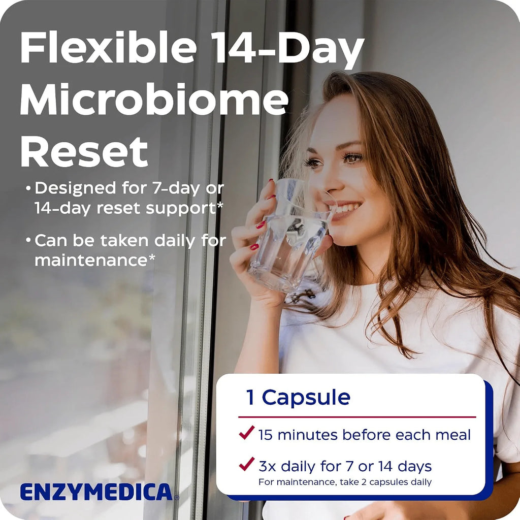 Enzymedica Candidase, enzimas digestivas para una limpieza suave, salud intestinal y digestión, 42 unidades