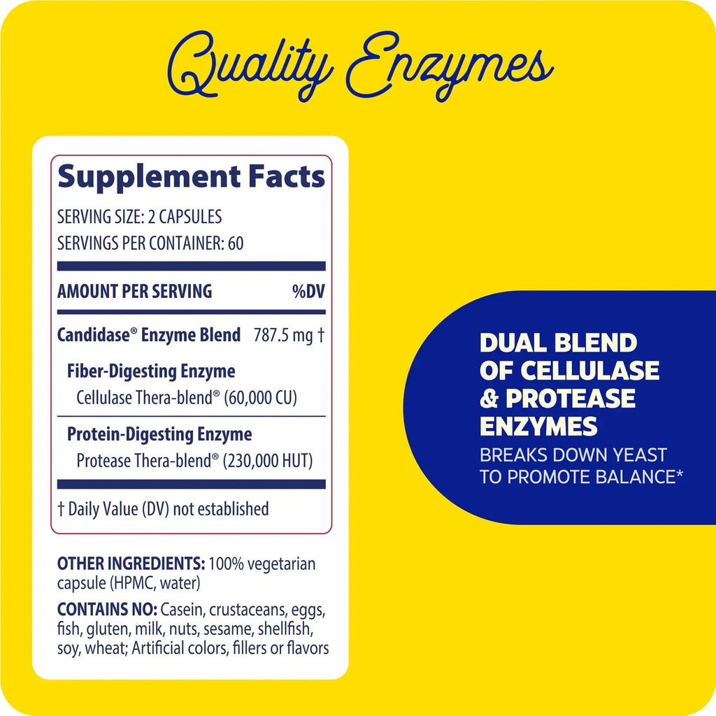Enzymedica Candidase 84 Cápsulas Vegetales