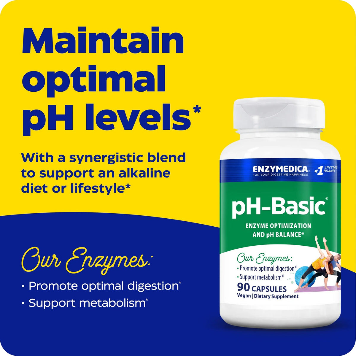 Enzymedica pH-Basic 120 Cápsulas Vegetales