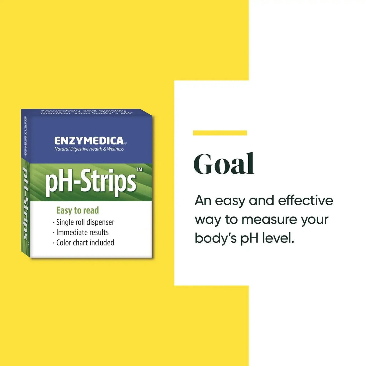 Enzymedica pH-Strips Tiras Reactivas de pH Rollo de 4.5 m