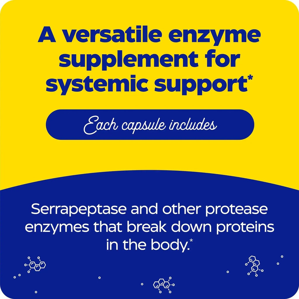 Enzymedica SerraGold Serrapeptasa de Alta Potencia 60 Cápsulas Vegetales
