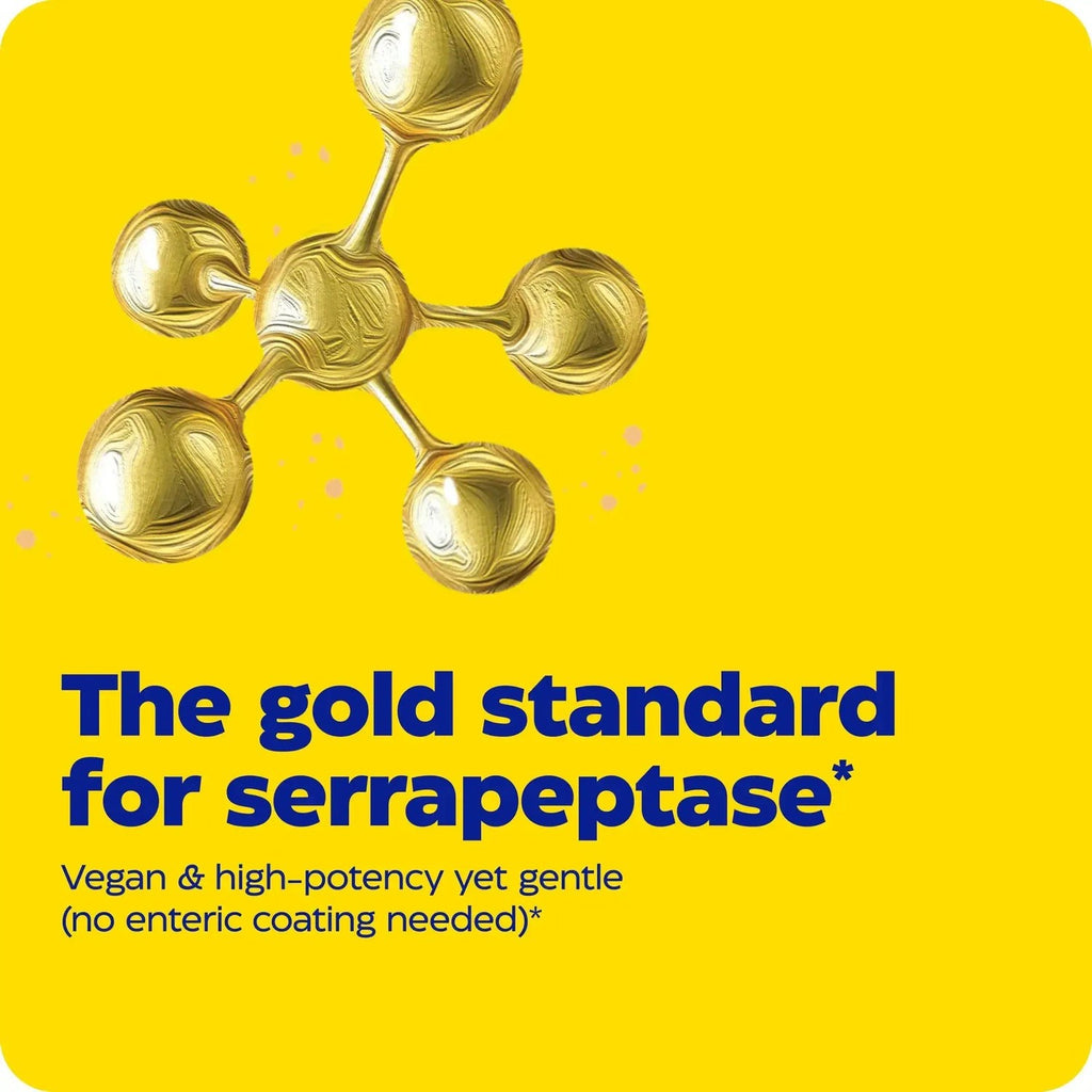 Enzymedica SerraGold Serrapeptasa de Alta Potencia 60 Cápsulas Vegetales