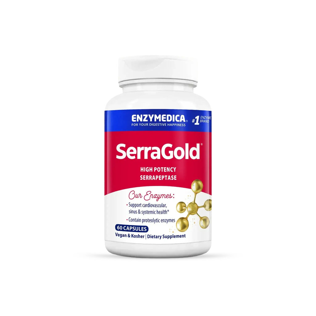 Enzymedica SerraGold Serrapeptasa de Alta Potencia 60 Cápsulas Vegetales