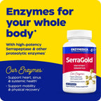 Enzymedica SerraGold Serrapeptasa de Alta Potencia 120 Cápsulas Vegetales