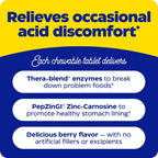 Enzymedica Acid Soothe 30 Tabletas Masticables Sabor Bayas Mixtas