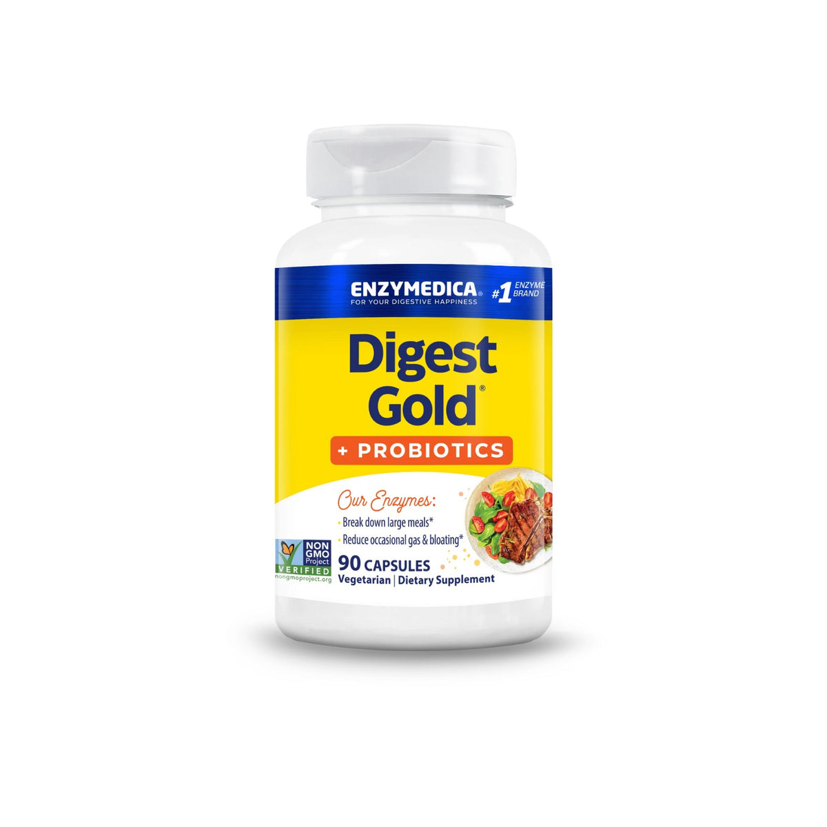 Enzymedica Digest Gold con Probióticos 90 Cápsulas Vegetales