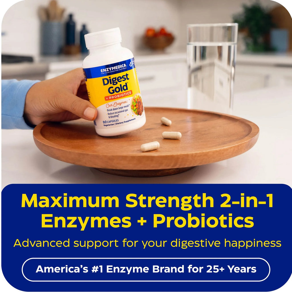 Enzymedica Digest Gold con Probióticos 45 Cápsulas