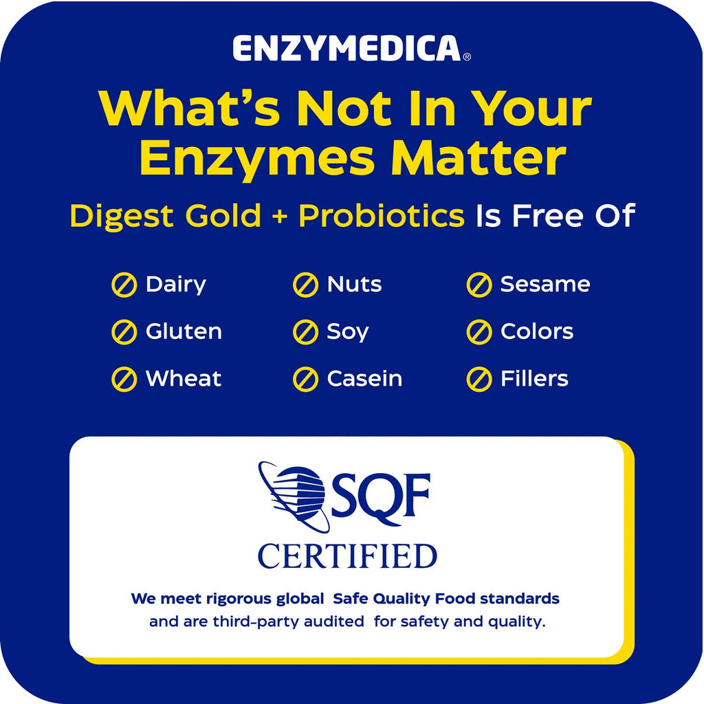 Enzymedica Digest Gold con Probióticos 45 Cápsulas