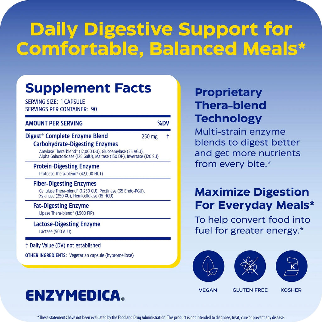 Enzymedica Digest Complete 90 Cápsulas
