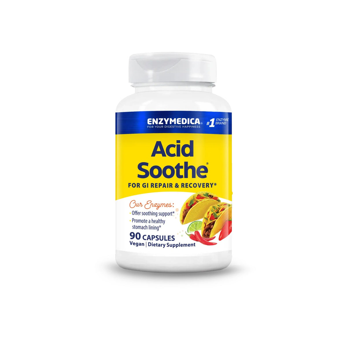 Enzymedica Acid Soothe 90 Cápsulas