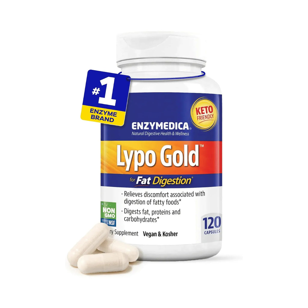 Enzymedica, Lypo Gold, optimiza la digestión de las grasas, 120 cápsulas