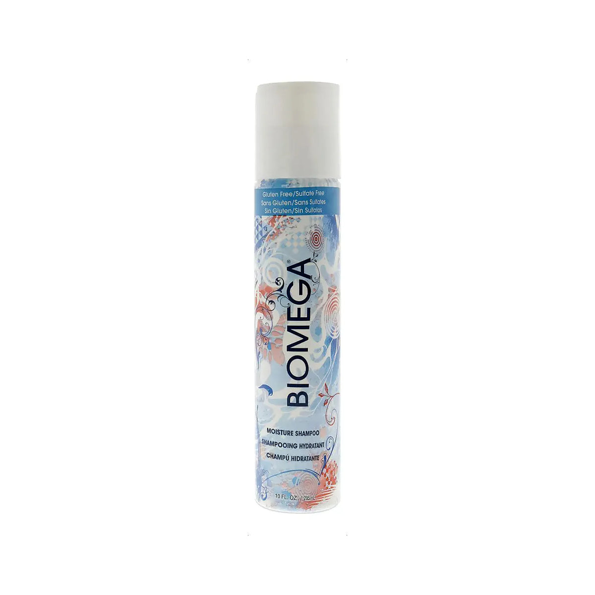 BIOMEGA Moisture Shampoo | Shampoo Hidratante con Omega y Aminoácidos de Queratina | 296 ml | Volumen y Suavidad