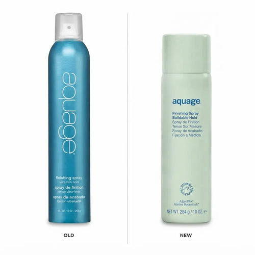Aquage Finishing Spray 10 OZ - 284 G | Fijación Construible | Brillonatural y control de humedad | Fórmula limpia sin parabenos | Estilizado profesional