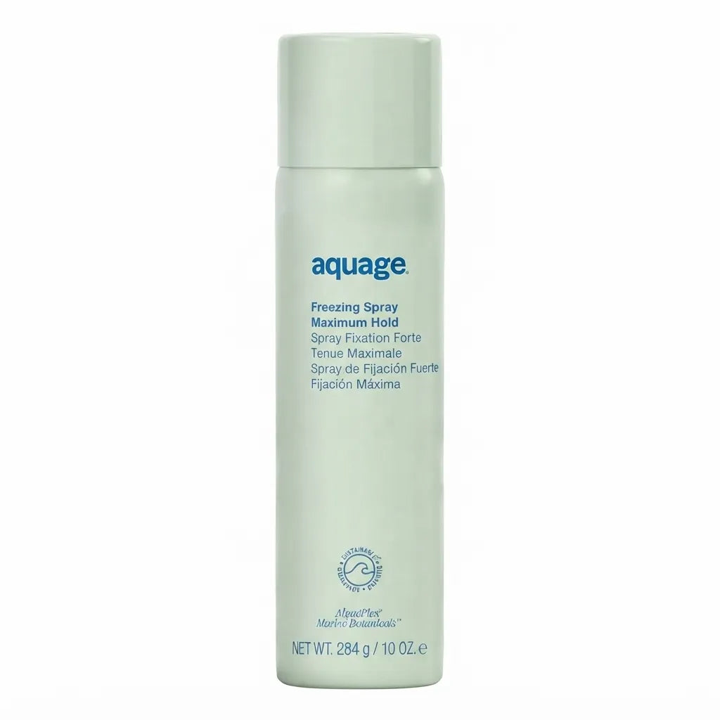 Aquage Freezing Spray 10 OZ - 284 G | Spray de Fijación Fuerte | Fijación Máxima para Peinados Duraderos | Fórmula Profesional con AlgaePlex | Estilizado Capilar