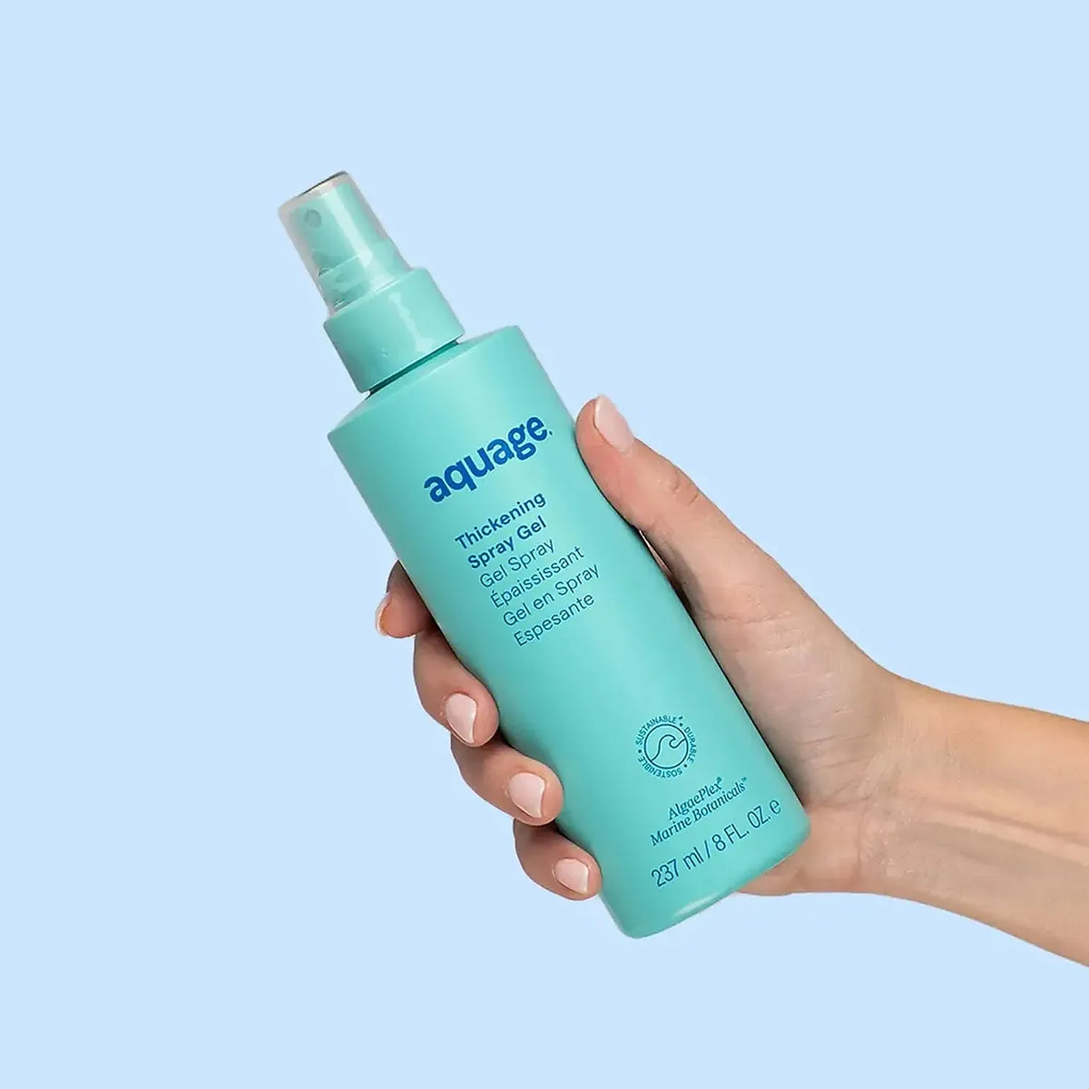 Aquage Thickening Spray Gel | Spray Espesante y Voluminizador | 8 oz | Cabello Fino | Fijación Firme