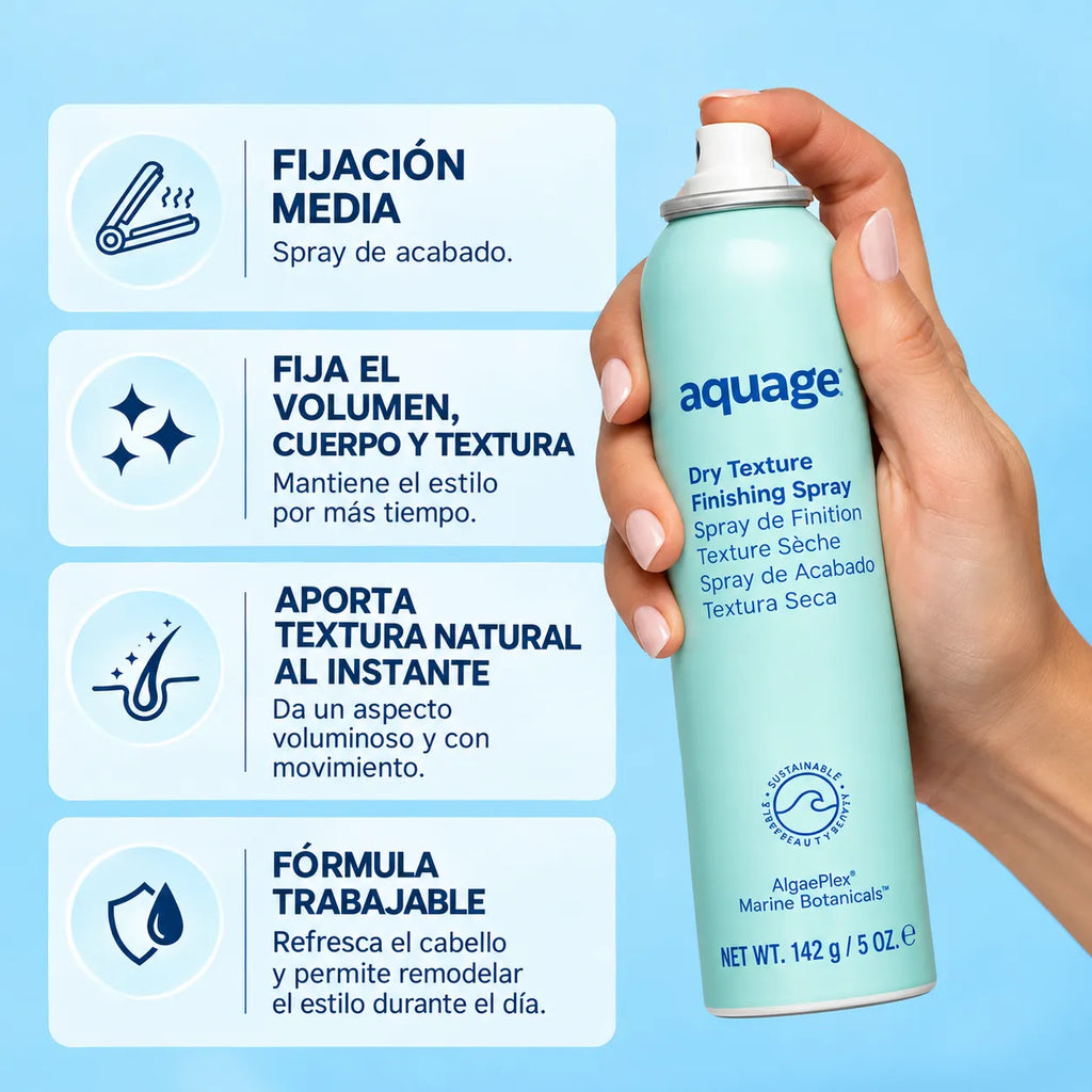 Aquage Dry Shampoo | Shampoo en Seco Texturizante | Volumen y Frescura | 142 g (5 oz) | Unisex
