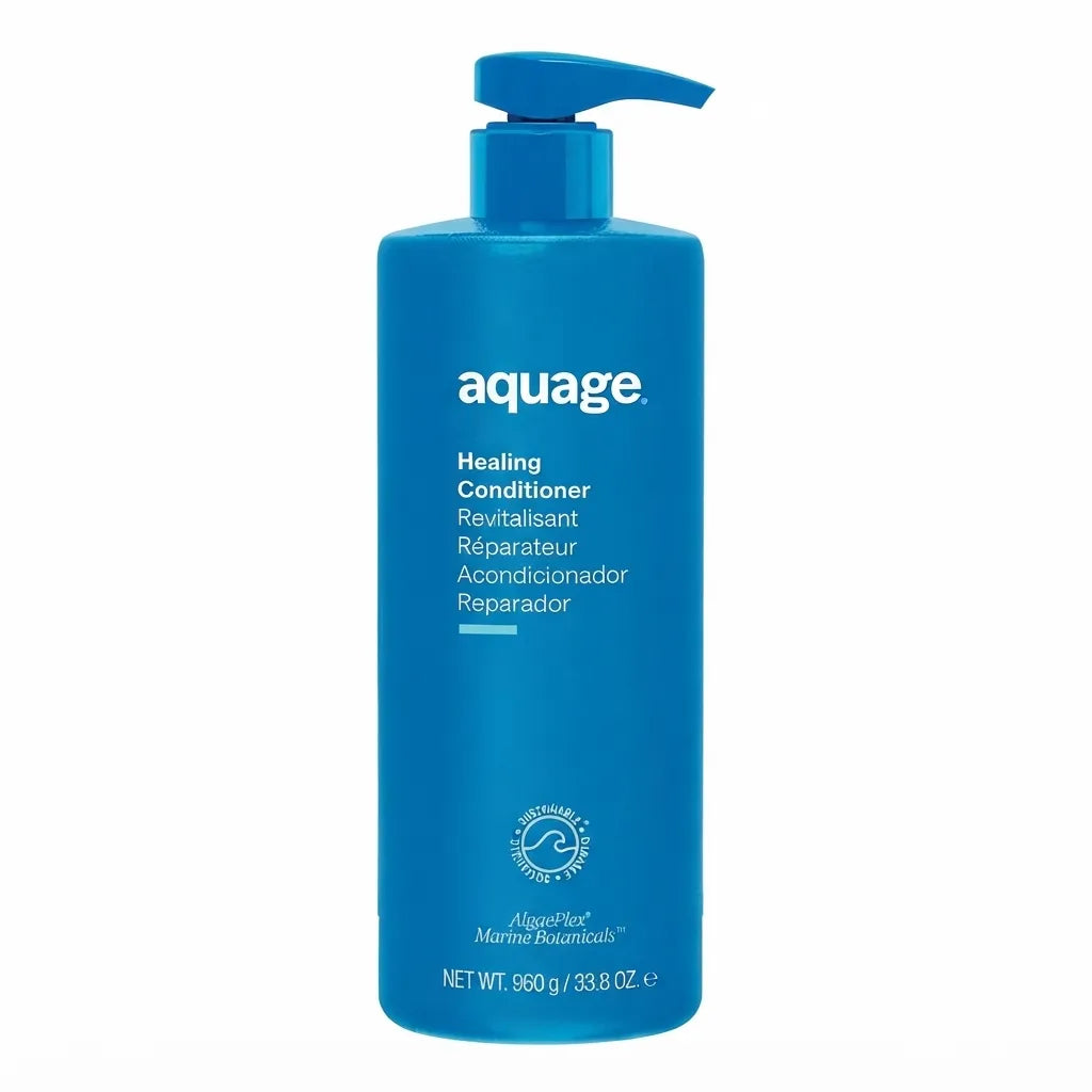 Aquage Healing Conditioner 33.8 Oz - 960 g | Acondicionador Reparador | Marine Botanicals | Revitalizante y Nutrición Profunda | Cuidado del Cabello