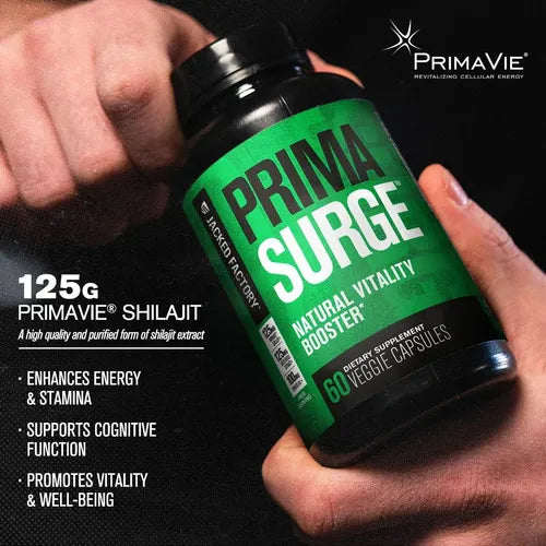 Jacked Factory PrimaSurge | 120 Cápsulas Vegetales | Apoyo a la Testosterona Natural | Fuerza, Energía y Vitalidad Masculina | Suplemento Alimenticio