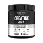 Jacked Factory Creatine + HMB | 30 servicios | Sin sabor | 5000 mg de creatina + 1500 mg de HMB | Suplemento alimenticio