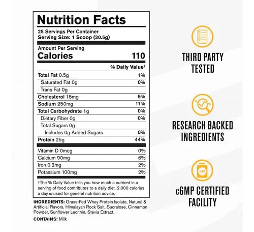 Jacked Factory Authentic ISO | 25 servicios | Salpicadura de cereal de canela | aislado de proteína de suero