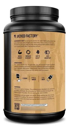 Jacked Factory Authentic ISO | 25 servicios | Salpicadura de cereal de canela | aislado de proteína de suero