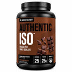 Jacked Factory Authentic ISO Whey Protein Isolate | 25 Porciones | Sabor Chocolate Negro | Proteína Aislada de Suero de Leche | Recuperación y Desarrollo Muscular | Suplemento Alimenticio