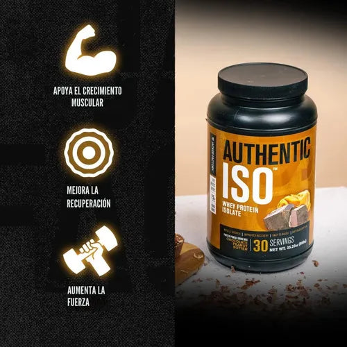 Jacked Factory Authentic ISO | 25 servicios | Chocolate con mantequilla de cacahuete | proteína whey aislada