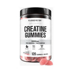 Jacked Factory Creatina Monohidratada | 120 Gomitas | Sabor Fresa | Fuerza y Rendimiento Muscular | Suplemento Alimenticio