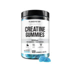 Jacked Factory Creatina Monohidratada | 120 Gomitas | Sabor Frambuesa Azul | Fuerza y Rendimiento Muscular | Suplemento Alimenticio